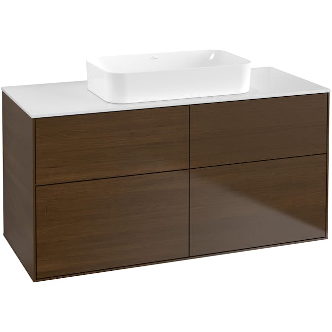 Tvättställsskåp Villeroy & Boch Finion med 4 Lådor och Bänkskiva för Fristående Tvättställ