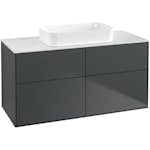 Tvättställsskåp Villeroy & Boch Finion med 4 Lådor och Bänkskiva för Fristående Tvättställ