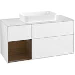 Tvättställsskåp Villeroy & Boch Finion med 3 Lådor Hylla och Bänkskiva för Fristående Tvättställ