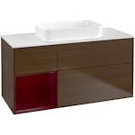 Tvättställsskåp Villeroy & Boch Finion med 3 Lådor Hylla och Bänkskiva för Fristående Tvättställ