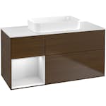 Tvättställsskåp Villeroy & Boch Finion med 3 Lådor Hylla och Bänkskiva för Fristående Tvättställ