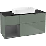 Tvättställsskåp Villeroy & Boch Finion med 3 Lådor Hylla och Bänkskiva för Fristående Tvättställ