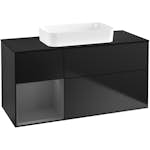 Tvättställsskåp Villeroy & Boch Finion med 3 Lådor Hylla och Bänkskiva för Fristående Tvättställ