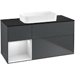 Tvättställsskåp Villeroy & Boch Finion med 3 Lådor Hylla och Bänkskiva för Fristående Tvättställ