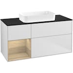 Tvättställsskåp Villeroy & Boch Finion med 3 Lådor Hylla och Bänkskiva för Fristående Tvättställ