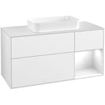 Tvättställsskåp Villeroy & Boch Finion med 3 Lådor Hylla och Bänkskiva för Fristående Tvättställ
