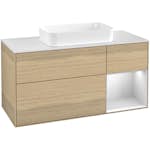 Tvättställsskåp Villeroy & Boch Finion med 3 Lådor Hylla och Bänkskiva för Fristående Tvättställ