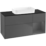 Tvättställsskåp Villeroy & Boch Finion med 3 Lådor Hylla och Bänkskiva för Fristående Tvättställ