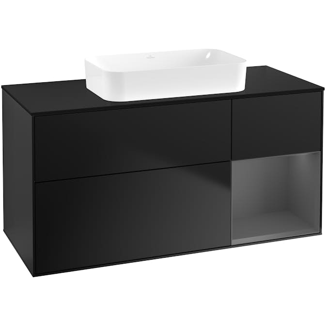 Tvättställsskåp Villeroy & Boch Finion med 3 Lådor Hylla och Bänkskiva för Fristående Tvättställ