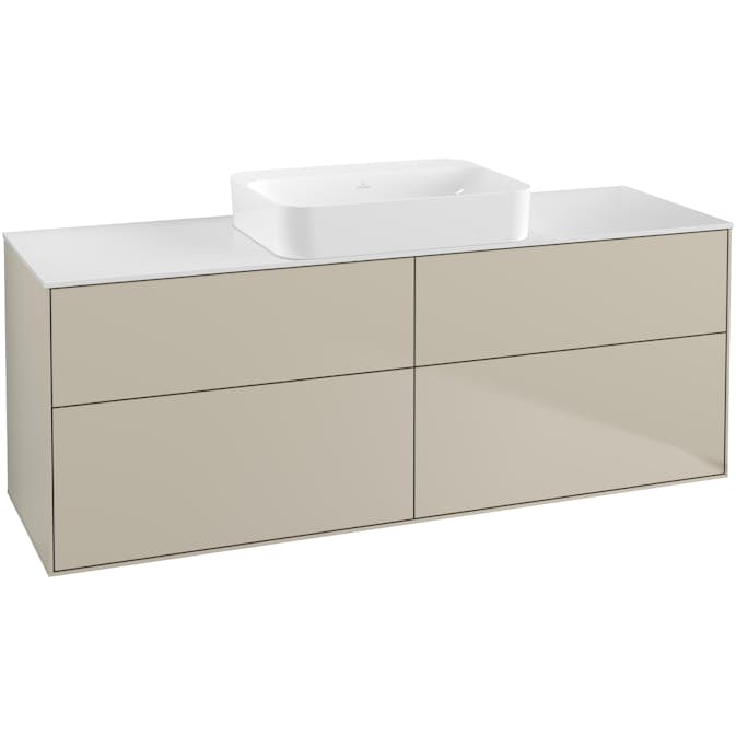 Tvättställsskåp Villeroy & Boch Finion med 4 Lådor och Bänkskiva för Fristående Tvättställ