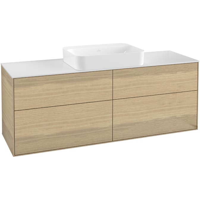 Tvättställsskåp Villeroy & Boch Finion med 4 Lådor och Bänkskiva för Fristående Tvättställ