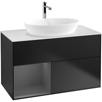 Tvättställsskåp Villeroy & Boch Finion med 2 Lådor Hylla och Bänkskiva för Fristående Tvättställ från Artis & Collaro