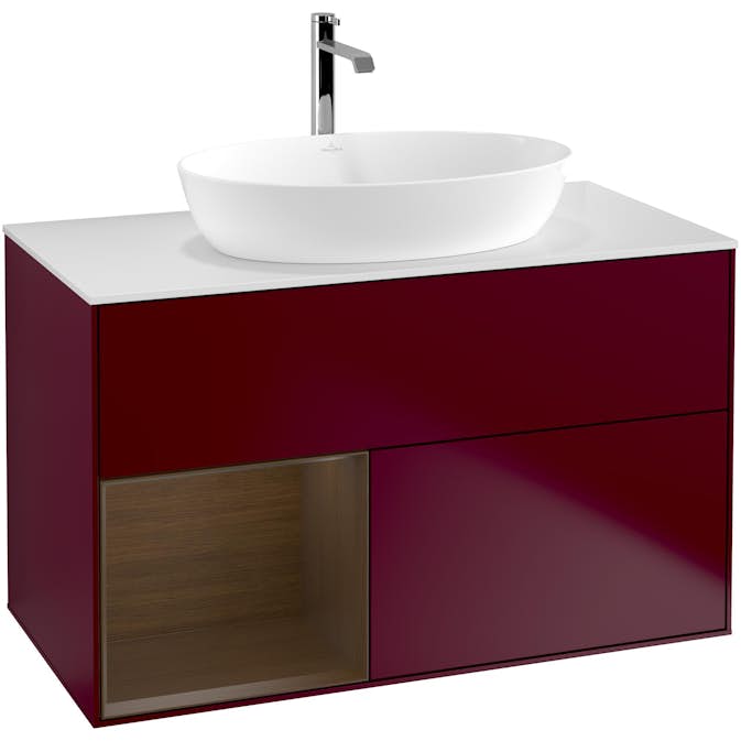 Tvättställsskåp Villeroy & Boch Finion med 2 Lådor Hylla och Bänkskiva för Fristående Tvättställ från Artis & Collaro