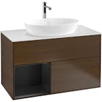 Tvättställsskåp Villeroy & Boch Finion med 2 Lådor Hylla och Bänkskiva för Fristående Tvättställ från Artis & Collaro