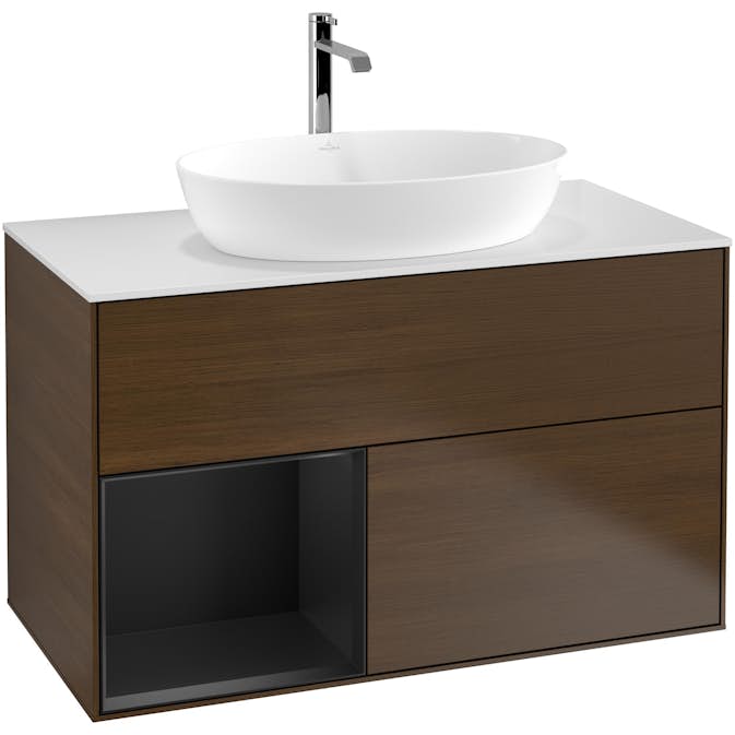 Tvättställsskåp Villeroy & Boch Finion med 2 Lådor Hylla och Bänkskiva för Fristående Tvättställ från Artis & Collaro
