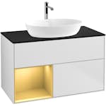Tvättställsskåp Villeroy & Boch Finion med 2 Lådor Hylla och Bänkskiva för Fristående Tvättställ från Artis & Collaro