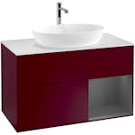 Tvättställsskåp Villeroy & Boch Finion med 2 Lådor Hylla och Bänkskiva för Fristående Tvättställ från Artis & Collaro