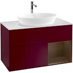 Tvättställsskåp Villeroy & Boch Finion med 2 Lådor Hylla och Bänkskiva för Fristående Tvättställ från Artis & Collaro