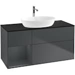 Tvättställsskåp Villeroy & Boch Finion med 3 Lådor Hylla och Bänkskiva för Fristående Tvättställ från Artis & Collaro