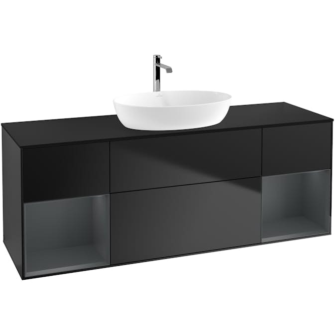 Tvättställsskåp Villeroy & Boch Finion med Två Hyllor och Bänkskiva för Fristående Tvättställ från Artis & Collaro