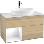 Tvättställsskåp Villeroy & Boch Finion med 2 Lådor Hylla och Bänkskiva för Fristående Tvättställ från Artis & Collaro