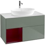 Tvättställsskåp Villeroy & Boch Finion med 2 Lådor Hylla och Bänkskiva för Fristående Tvättställ från Artis & Collaro