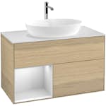 Tvättställsskåp Villeroy & Boch Finion med 2 Lådor Hylla och Bänkskiva för Fristående Tvättställ från Artis & Collaro