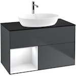 Tvättställsskåp Villeroy & Boch Finion med 2 Lådor Hylla och Bänkskiva för Fristående Tvättställ från Artis & Collaro