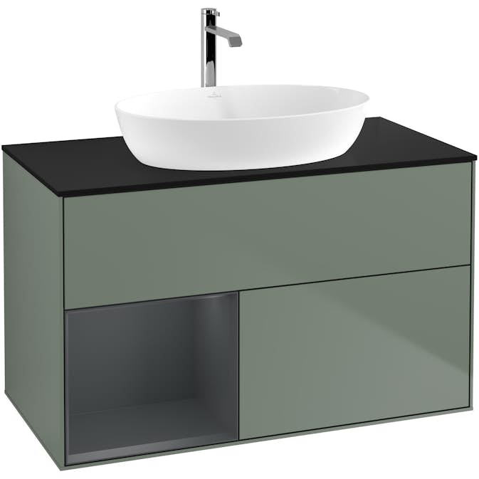 Tvättställsskåp Villeroy & Boch Finion med 2 Lådor Hylla och Bänkskiva för Fristående Tvättställ från Artis & Collaro