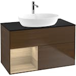 Tvättställsskåp Villeroy & Boch Finion med 2 Lådor Hylla och Bänkskiva för Fristående Tvättställ från Artis & Collaro