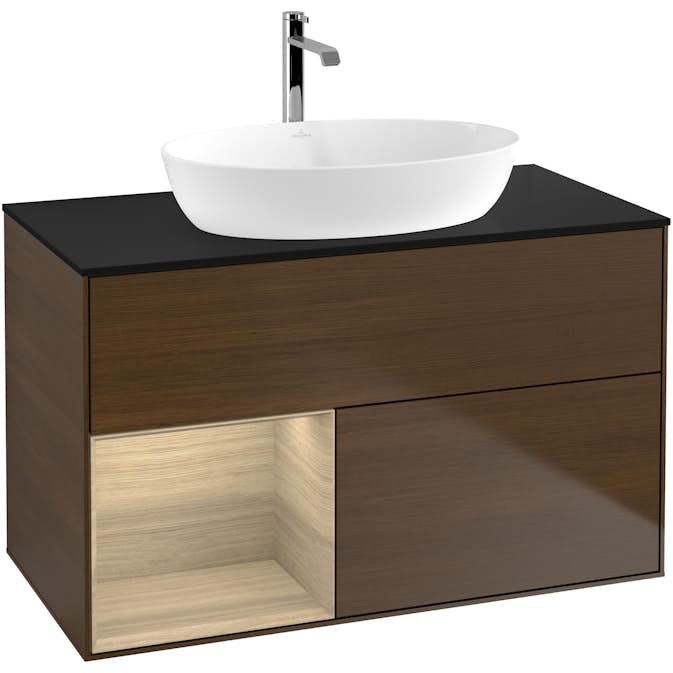 Tvättställsskåp Villeroy & Boch Finion med 2 Lådor Hylla och Bänkskiva för Fristående Tvättställ från Artis & Collaro