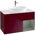 Tvättställsskåp Villeroy & Boch Finion med 2 Lådor Hylla och Bänkskiva för Fristående Tvättställ från Artis & Collaro