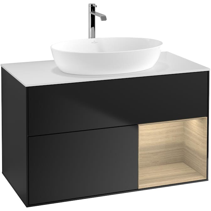 Tvättställsskåp Villeroy & Boch Finion med 2 Lådor Hylla och Bänkskiva för Fristående Tvättställ från Artis & Collaro