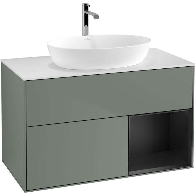 Tvättställsskåp Villeroy & Boch Finion med 2 Lådor Hylla och Bänkskiva för Fristående Tvättställ från Artis & Collaro