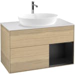 Tvättställsskåp Villeroy & Boch Finion med 2 Lådor Hylla och Bänkskiva för Fristående Tvättställ från Artis & Collaro