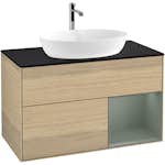 Tvättställsskåp Villeroy & Boch Finion med 2 Lådor Hylla och Bänkskiva för Fristående Tvättställ från Artis & Collaro