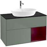 Tvättställsskåp Villeroy & Boch Finion med 2 Lådor Hylla och Bänkskiva för Fristående Tvättställ från Artis & Collaro