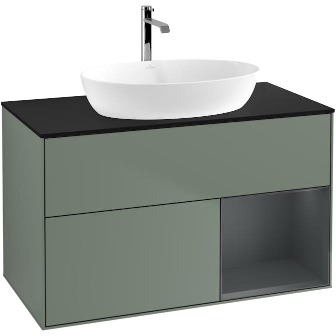 Tvättställsskåp Villeroy & Boch Finion med 2 Lådor Hylla och Bänkskiva för Fristående Tvättställ från Artis & Collaro