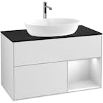 Tvättställsskåp Villeroy & Boch Finion med 2 Lådor Hylla och Bänkskiva för Fristående Tvättställ från Artis & Collaro