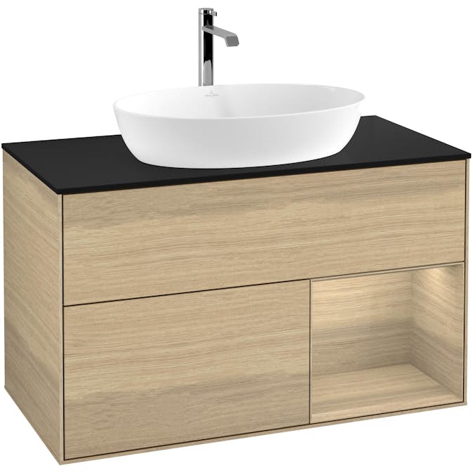 Tvättställsskåp Villeroy & Boch Finion med 2 Lådor Hylla och Bänkskiva för Fristående Tvättställ från Artis & Collaro