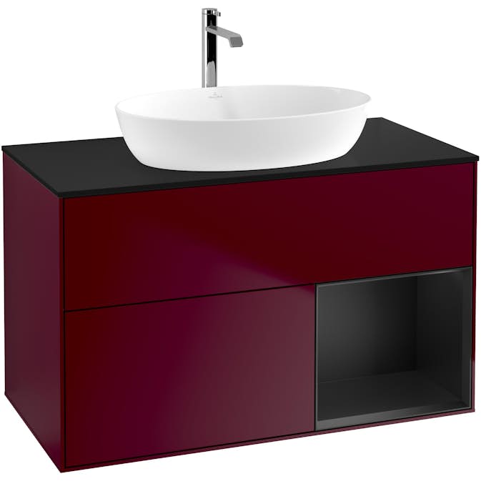 Tvättställsskåp Villeroy & Boch Finion med 2 Lådor Hylla och Bänkskiva för Fristående Tvättställ från Artis & Collaro