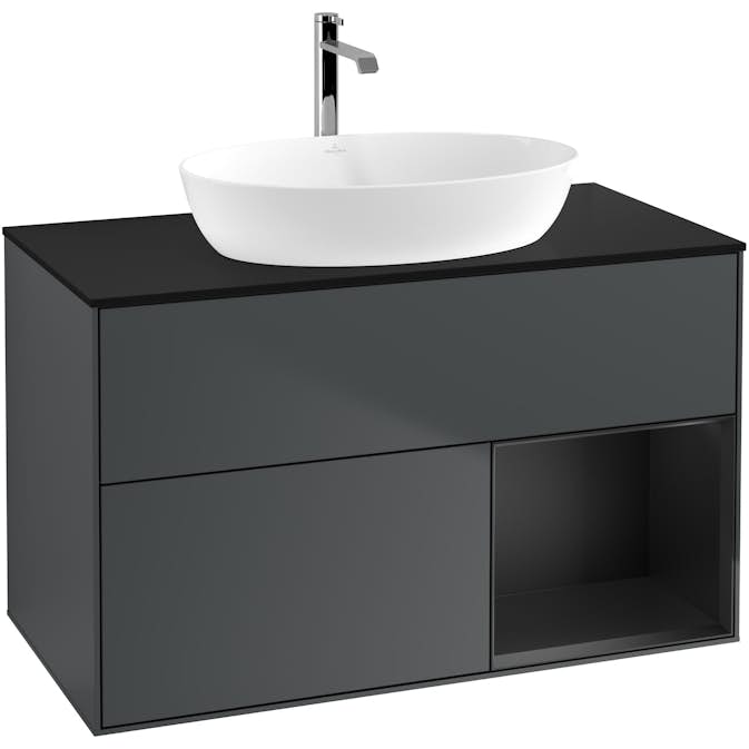 Tvättställsskåp Villeroy & Boch Finion med 2 Lådor Hylla och Bänkskiva för Fristående Tvättställ från Artis & Collaro