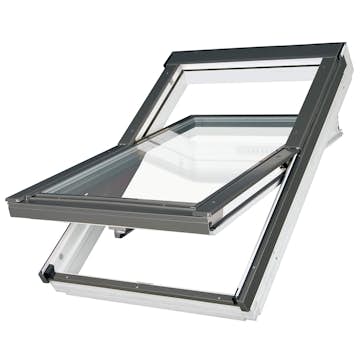 Takfönster Fakro Premium Pivåhängt 3-Glas Aluminium