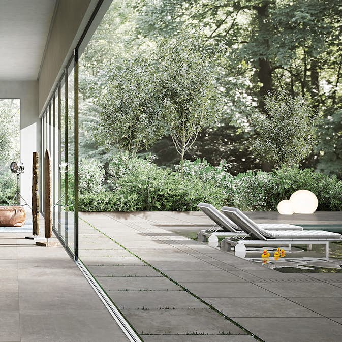 Uteklinker Pronto Klinkerdäck Stella Cement 80x80 cm