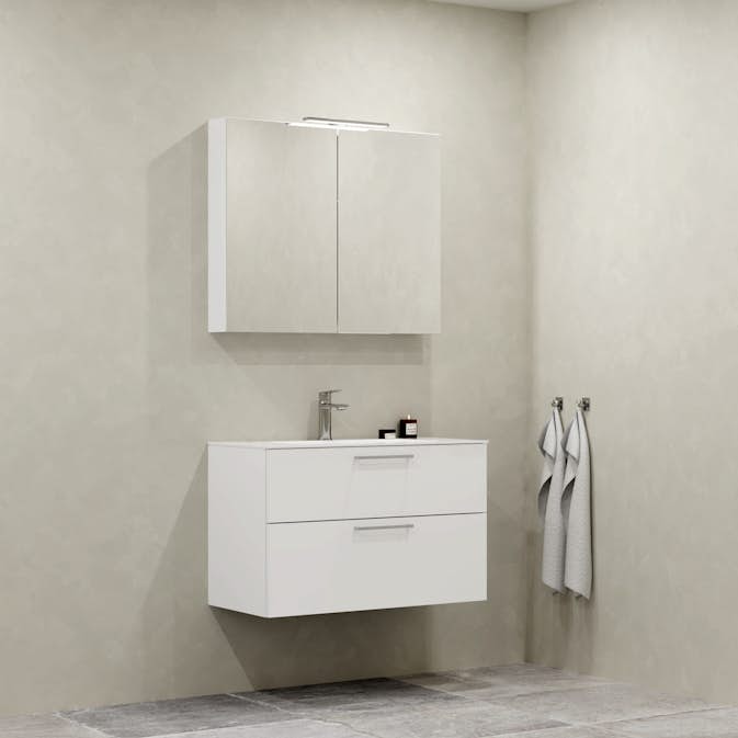 Möbelpaket Macro Design Crown Plain med Spegelskåp