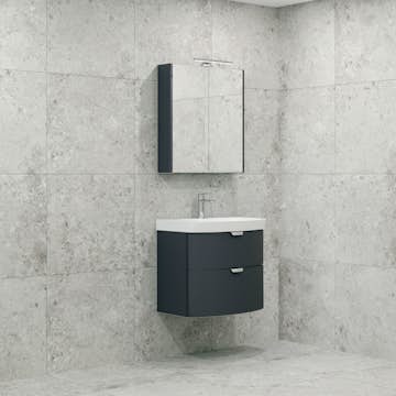 Möbelpaket Macro Design Heart Tvättställsskåp med Spegelskåp