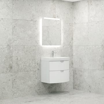 Möbelpaket Macro Design Heart Tvättställsskåp med Spegel