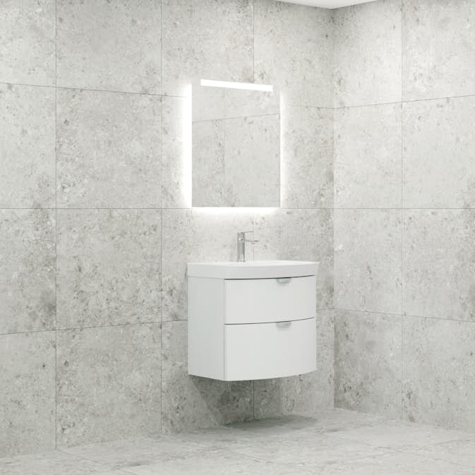 Möbelpaket Macro Design Heart Tvättställsskåp med Spegel