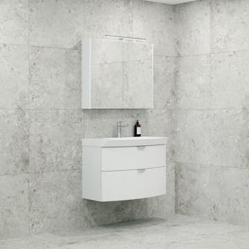 Möbelpaket Macro Design Heart Tvättställsskåp med Spegelskåp