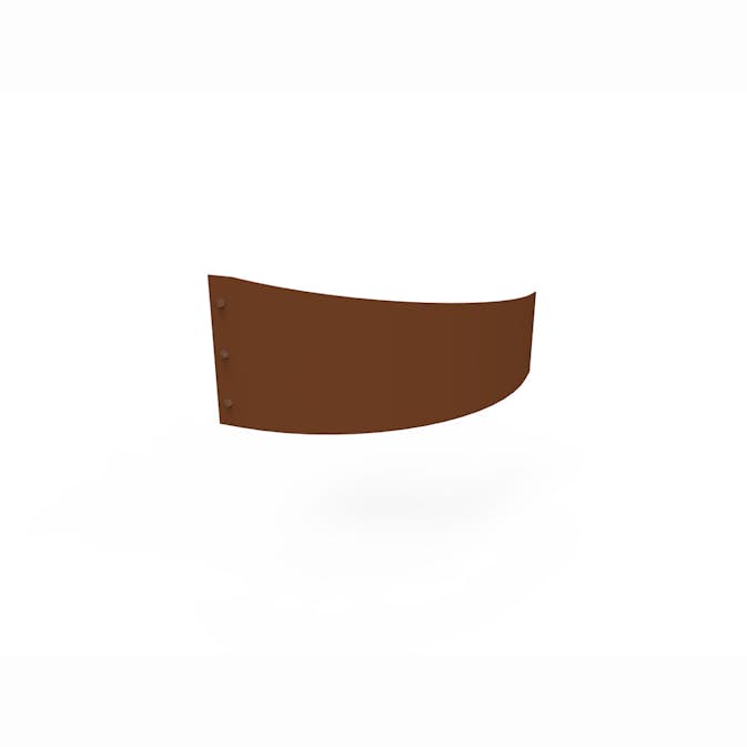 Planteringskant Flexigarden Corten Övergång 120-180 mm Kvartsbåge